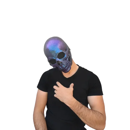 Máscara de Skull Metalic Blue