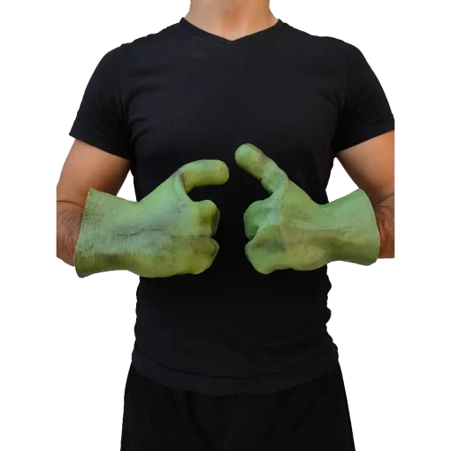 Manos de alien verdes