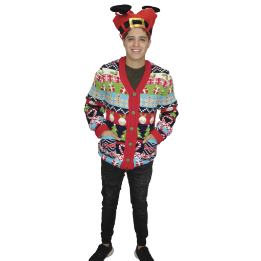 Ugly Sweater Colorido Suéter Feo para Hombre