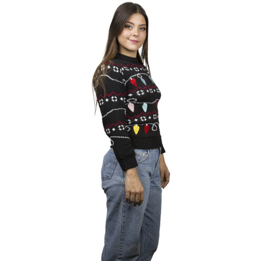 Ugly Sweater Focos Navideños para Mujer