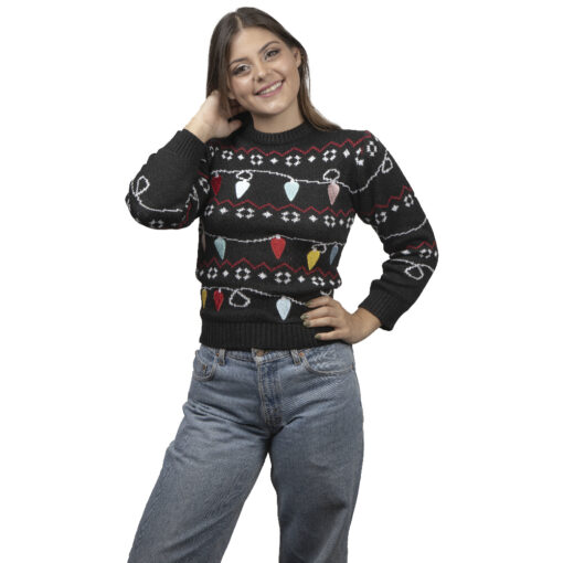 Ugly Sweater Focos Navideños para Mujer