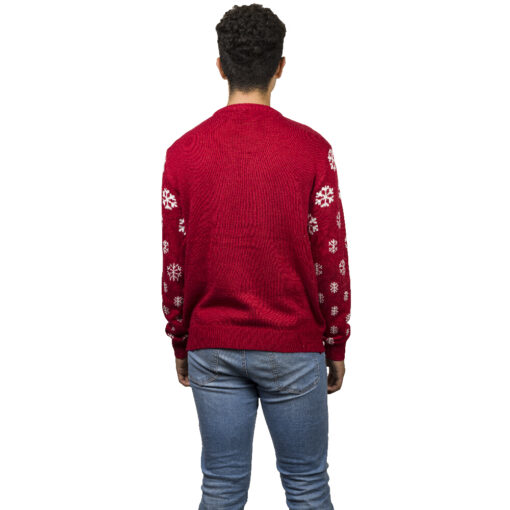 Ugly Sweater Oso Polar Rojo para Hombre