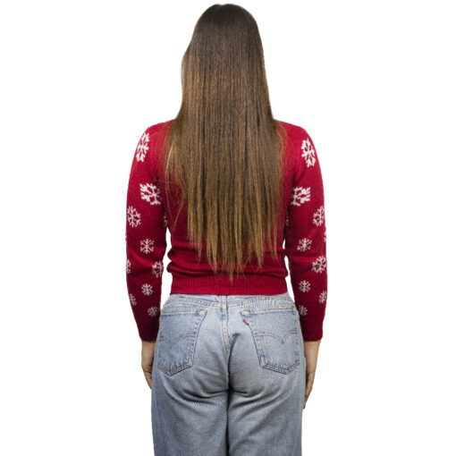 Ugly Sweater Oso Polar Rojo para Mujer