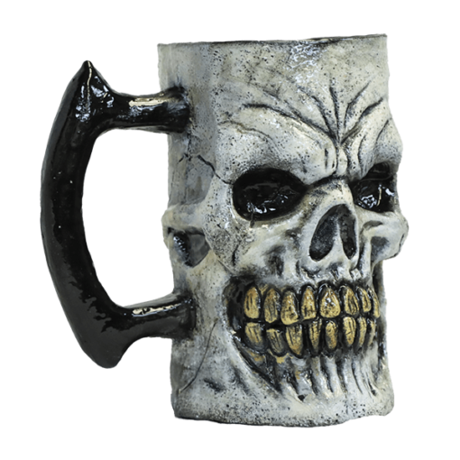 White skull mug