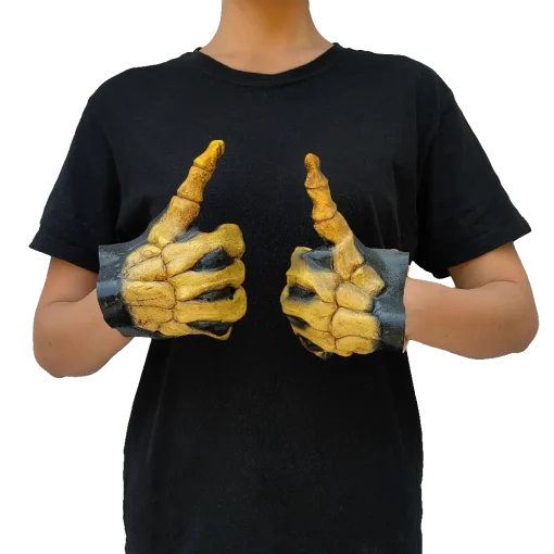 Large skeleton hands bone colored