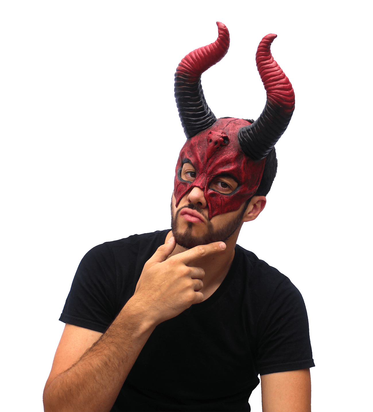 Máscaras De Antifaces: Devil Mythical Horned Skull - Ghoulish ...