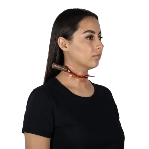 Aplicación de Knife in neck