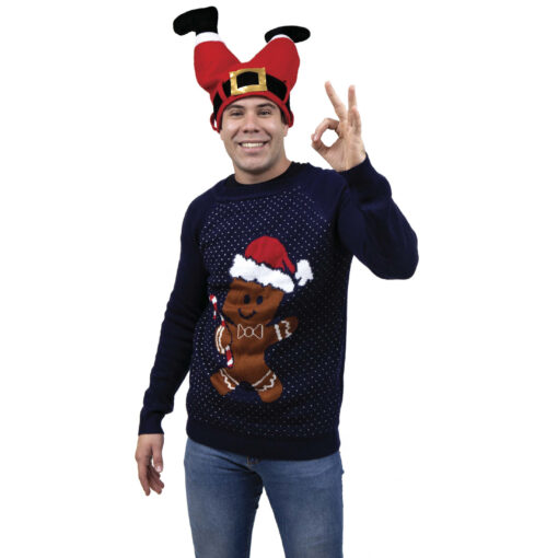 Ugly Sweater Galletita de Navidad para Hombre